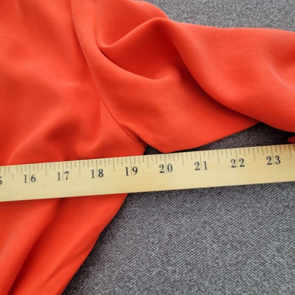 Soft Surroundings L Orange Traviata Wrap Tencel Dress ***READ*** - Picture 13 of 15